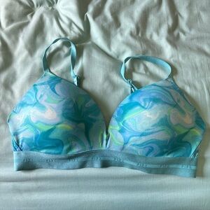 Victoria's Secret Blue and Green Swirl Bra